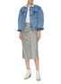 Figure View - Click To Enlarge - ISABEL MARANT ÉTOILE - 'Nolinea' faux shearling collar puff sleeve denim jacket