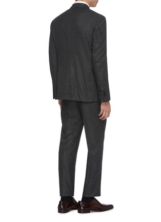 Back View - Click To Enlarge - LARDINI - Check plaid Loro Piana wool-cashmere suit