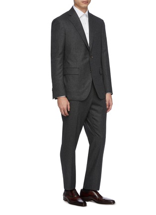 Front View - Click To Enlarge - LARDINI - Check plaid Loro Piana wool-cashmere suit