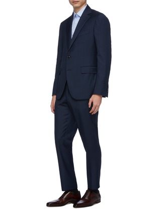 Front View - Click To Enlarge - LARDINI - Windowpane check wool suit