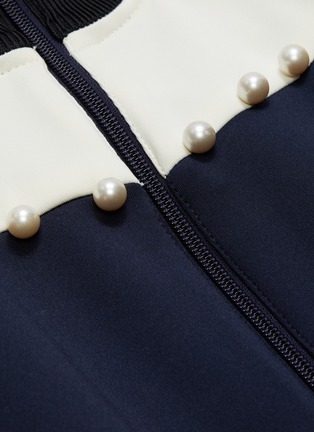  - 3.1 PHILLIP LIM - Faux pearl colourblock yoke track jacket