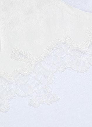 Detail View - Click To Enlarge - 3.1 PHILLIP LIM - Chantilly lace insert panelled T-shirt dress