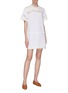 Figure View - Click To Enlarge - 3.1 PHILLIP LIM - Chantilly lace insert panelled T-shirt dress