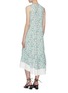 Back View - Click To Enlarge - 3.1 PHILLIP LIM - Contrast hem floral print sleeveless midi dress