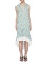 Main View - Click To Enlarge - 3.1 PHILLIP LIM - Contrast hem floral print sleeveless midi dress