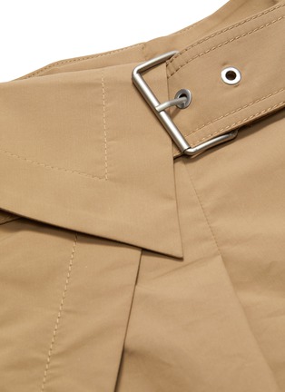  - 3.1 PHILLIP LIM - Belted foldover waist pleated chino shorts