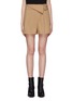 Main View - Click To Enlarge - 3.1 PHILLIP LIM - Belted foldover waist pleated chino shorts