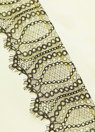 Detail View - Click To Enlarge - 3.1 PHILLIP LIM - Lace trim split hem crepe skirt