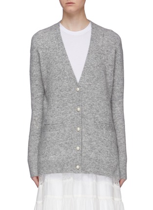 Main View - Click To Enlarge - 3.1 PHILLIP LIM - Faux pearl button cardigan