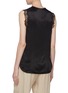 Back View - Click To Enlarge - 3.1 PHILLIP LIM - Chantilly lace trim satin V-neck top