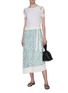 Figure View - Click To Enlarge - 3.1 PHILLIP LIM - Sash tie floral print asymmetric pleated midi skirt