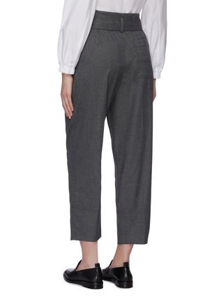 Back View - Click To Enlarge - 3.1 PHILLIP LIM - Belted foldover waist flannel pants