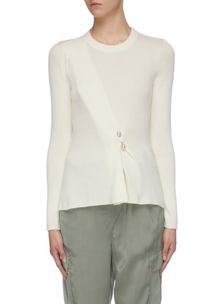 Main View - Click To Enlarge - 3.1 PHILLIP LIM - Faux pearl pin sweater