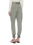 Back View - Click To Enlarge - 3.1 PHILLIP LIM - Belted foldover waist satin cargo jogging pants