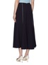 Back View - Click To Enlarge - GABRIELA HEARST - 'Amy' contrast topstitching flared wool-silk crepe skirt