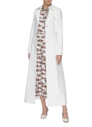 Figure View - Click To Enlarge - GABRIELA HEARST - 'Cassatt' belted twill trench coat