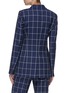 Back View - Click To Enlarge - GABRIELA HEARST - 'Miles' windowpane check double breasted wool blazer
