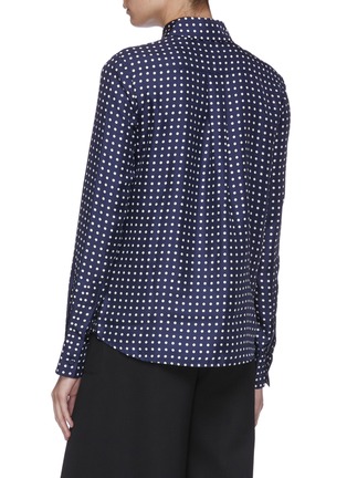 Back View - Click To Enlarge - GABRIELA HEARST - 'Henri' polka dot print silk twill shirt