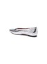  - PEDDER RED - 'Abe' choked-up metallic leather flats
