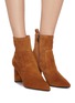 Figure View - Click To Enlarge - PEDDER RED - 'Belinda' suede ankle boots