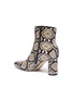  - PEDDER RED - Bailey' python embossed leather ankle boots