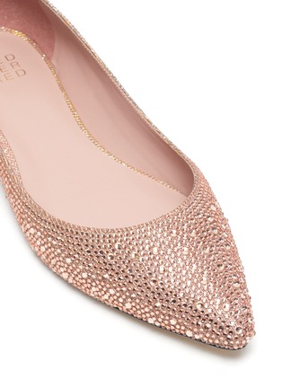 Detail View - Click To Enlarge - PEDDER RED - 'Angus' strass skimmer flats