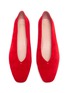 Detail View - Click To Enlarge - PEDDER RED - 'Abe' choked-up suede flats