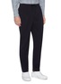 Front View - Click To Enlarge - CAMOSHITA - Pleated twill jogging pants