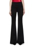 Main View - Click To Enlarge - GALVAN LONDON - 'Ray' pleated chiffon stripe outseam crepe wide leg pants