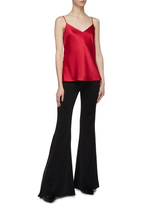 Figure View - Click To Enlarge - GALVAN LONDON - Satin V-neck camisole top