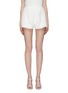 Main View - Click To Enlarge - C/MEO COLLECTIVE - 'Expired' pleated quilted crepe shorts