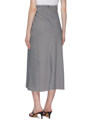 Back View - Click To Enlarge - C/MEO COLLECTIVE - 'Provided' houndstooth print rouleau loop waist skirt