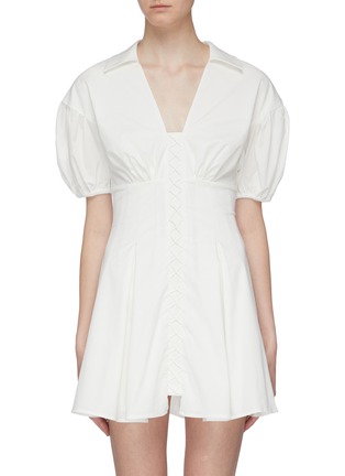 Main View - Click To Enlarge - C/MEO COLLECTIVE - 'Feels Like Summer' puff sleeve dress
