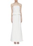 Main View - Click To Enlarge - C/MEO COLLECTIVE - 'Mode' belted peplum strapless gown