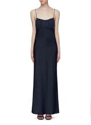 Main View - Click To Enlarge - C/MEO COLLECTIVE - 'Provided' bust panel ruched gown