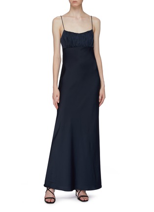 Figure View - Click To Enlarge - C/MEO COLLECTIVE - 'Provided' bust panel ruched gown