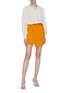 Figure View - Click To Enlarge - C/MEO COLLECTIVE - 'Regardless' asymmetric mock wrap denim skirt
