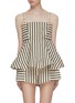 Main View - Click To Enlarge - C/MEO COLLECTIVE - 'High As Hope' stripe peplum top