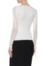 Back View - Click To Enlarge - SIMKHAI - Lace-up crochet sleeve rib knit sweater