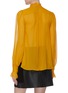 Back View - Click To Enlarge - SIMKHAI - Lace trim cuff stripe silk georgette shirt