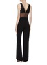 Back View - Click To Enlarge - SIMKHAI - Lace panel sateen sleeveless jumpsuit