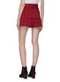 Back View - Click To Enlarge - SIMKHAI - Belted windowpane check pleated shorts