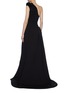 Back View - Click To Enlarge - MATICEVSKI - 'Virtuoso' gathered one-shoulder gown