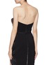Back View - Click To Enlarge - MATICEVSKI - 'Dragonet' asymmetric gathered tweed front bustier top