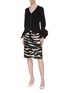 Figure View - Click To Enlarge - ROLAND MOURET - 'Positano' tiered flared cuff knit jacket