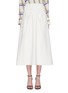 Main View - Click To Enlarge - ROLAND MOURET - 'Holmes' box pleated crepe skirt