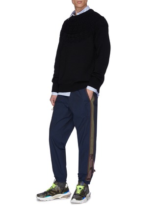 Figure View - Click To Enlarge - KOLOR - Stripe outseam track pants