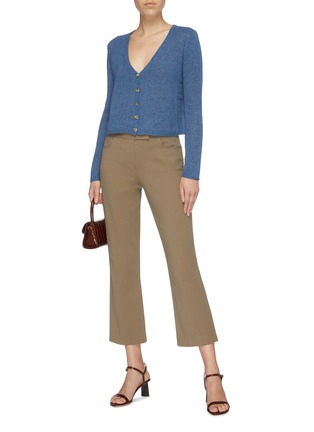 Figure View - Click To Enlarge - THE ROW - 'Abigael' cropped cashmere cardigan