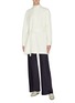 Figure View - Click To Enlarge - THE ROW - 'Big Varo' belted mock neck oversized shirt