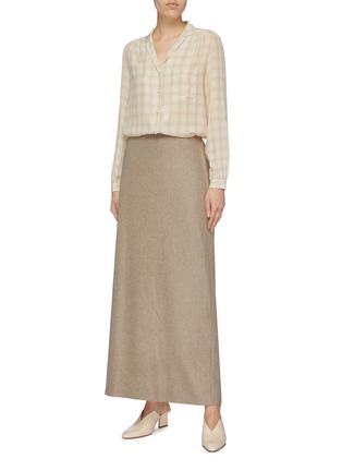 Figure View - Click To Enlarge - THE ROW - 'Hena' slit back hem cashmere skirt